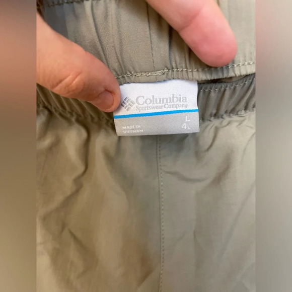 NWT Columbia|| Blossom Bay Shorts Womens L Gray/green Elastic Stretch Nylon - Picture 6 of 10